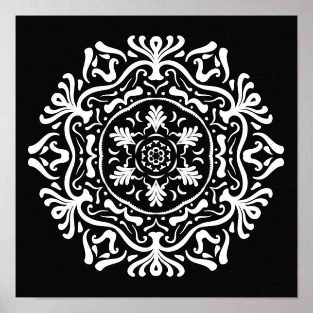 Pôster Raven Mandala (Frente)