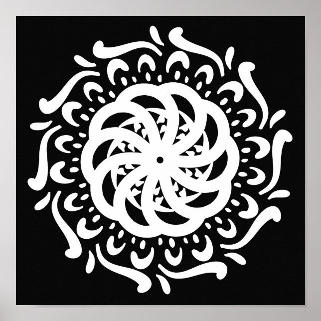 Pôster Raven Mandala (Frente)