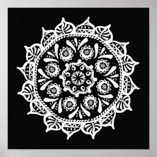 Pôster Raven Mandala