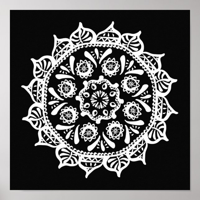 Pôster Raven Mandala (Frente)