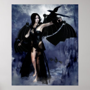 Pôster Raven of the Night Poster/Canvas Print
