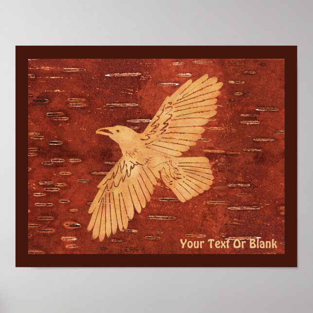 Poster Raven Rustic No Latido De Nascimento Interior (Frente)