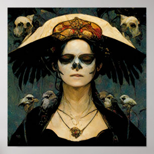 Poster Raven Witch 4 Fantasy Horror Gótico Gótico