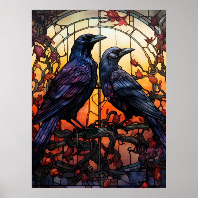 Poster Ravens de Vidro Estreito (Frente)