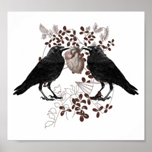 Pôster Ravens e Coração