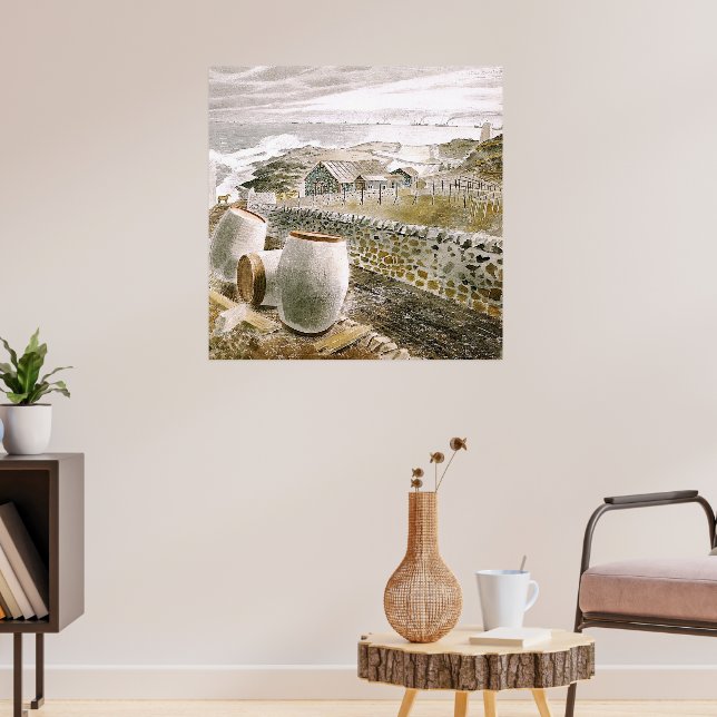 Poster Ravílio - Comboio Passando uma Ilha (Sala de Estar 3)