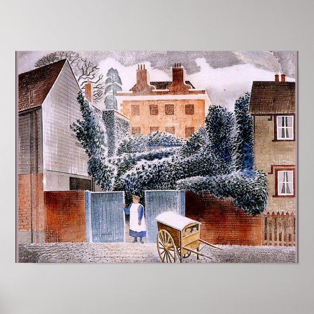 Poster Ravilious - Castle Hedingham, Essex (Frente)