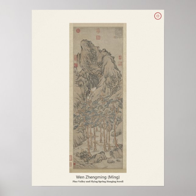 Poster Ravina de Pinheiros e Primavera Voadora - Wen Zhen (Frente)