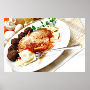Pôster Ravioli e Meatballs
