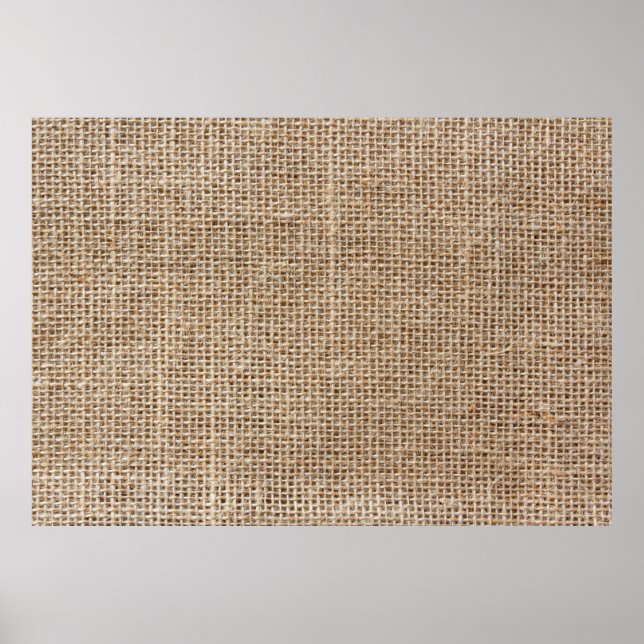 Poster Raw linen texture (Frente)