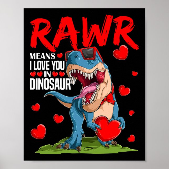 Poster Rawr Significa Que Eu Te Amo Em Vale Do Amor De Di (Frente)