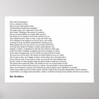 Poster Ray Bradbury Asotes
