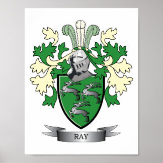 Pôster Ray Family Crest Casaco de Armas
