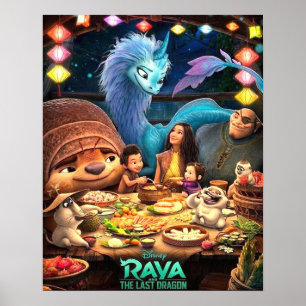 Poster Raya E A Última Estética Do Dragão