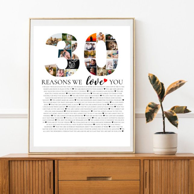 Poster Razões de 30º aniversário pelas quais amamos você  (Criador carregado)
