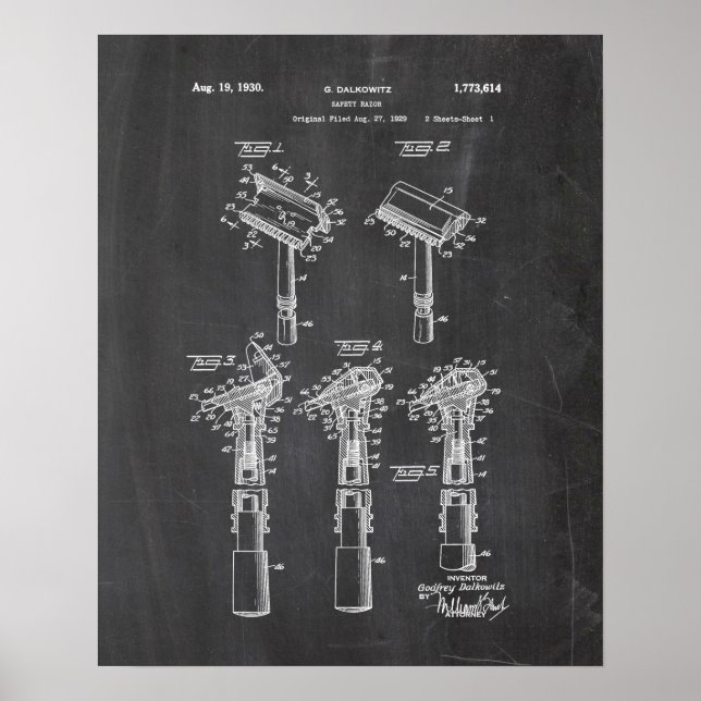 Poster Razor Patent (Frente)
