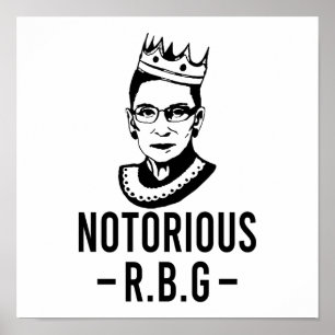 Poster RBG notório, Ruth Bader Ginsburg