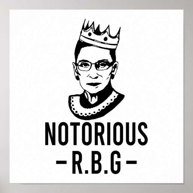Poster RBG notório, Ruth Bader Ginsburg (Frente)