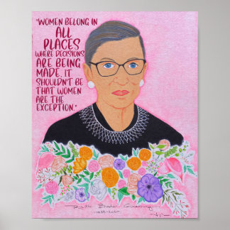 Poster RBG "Women Belong"