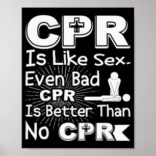 Poster RCP Como RCP Ruim Melhor Que Nenhum Humor Gag Mulh