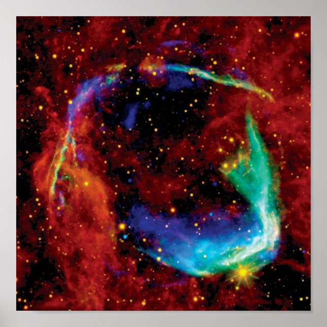 Pôster RCW 86 Supernova Remnant - Foto do Espaço Hubble d (Frente)