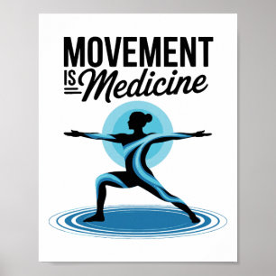 Poster Reabilitação de Exercícios de Yoga para Saúde Medi