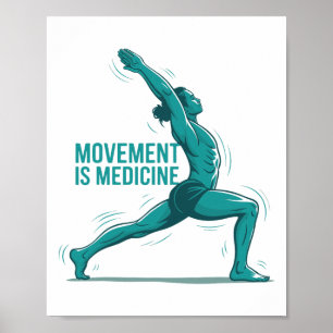Poster Reabilitação de Exercícios de Yoga para Saúde Medi
