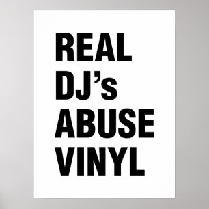 Pôster REAL DJ's ABUSE VINYL