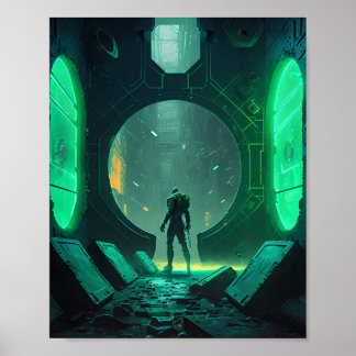 Poster Realidade Virtual Cyberpunk