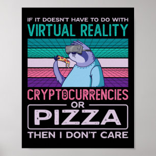 Poster Realidade Virtual Vr Realidade Aumentada Ar Pizza