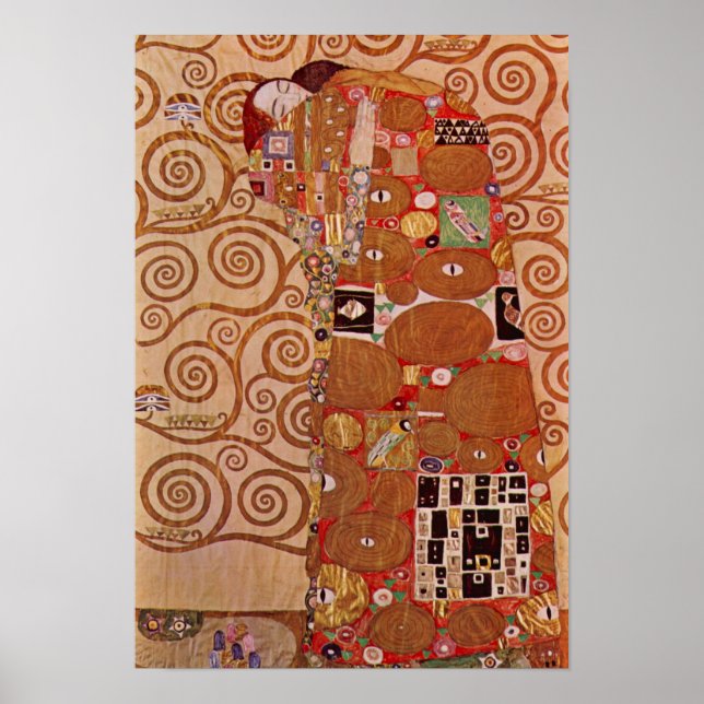 Pôster Realização por Gustav Klimt, Arte Arte Nova antiga (Frente)