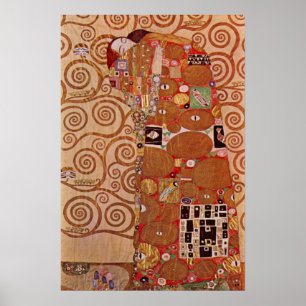 Pôster Realização por Gustav Klimt, Arte Nova Vintage