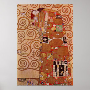 Pôster Realização por Gustav Klimt, Arte Nova Vintage