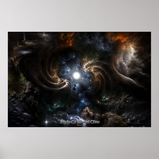 Poster Realm Of Fractal Chaos CRTXR (Frente)