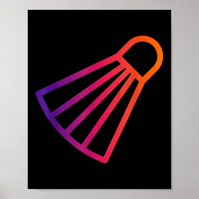 Poster Realmente Gosto de Peteca de Badminton 6  (Frente)