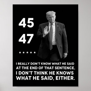 Poster Realmente não sei o que ele disse no final