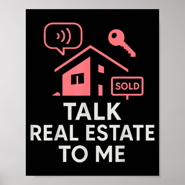 Poster Realtor Talk Real Estate To Me  (Frente)