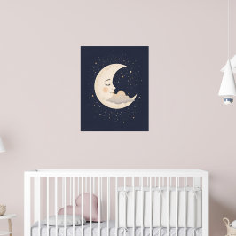 Poster Reamcent Crescent Moon Nursery Art