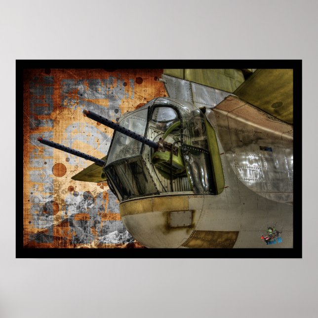 Poster Rear Gunner Turret - Libertador B24 (Frente)