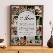 Reasons We Love You Mom Photo Grid Collage