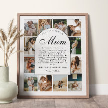 Reasons We Love You Mum Photo Grid Collage