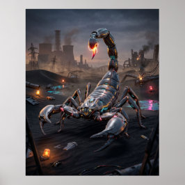 Poster Reator Areias Escorpião Neon