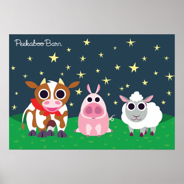 Pôster Reba, Leary e Lulu à Noite (Frente)