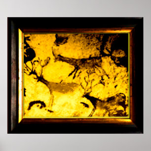 Pôster Rebanho de cervos de Lascaux