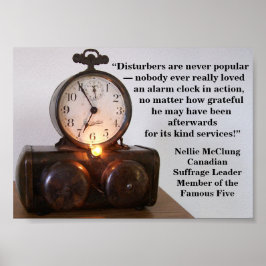 Poster Rebel Girl Canada Sufrage Nellie McClung Cotação