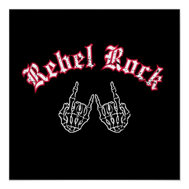 Pôster Rebel Rock (Frente)