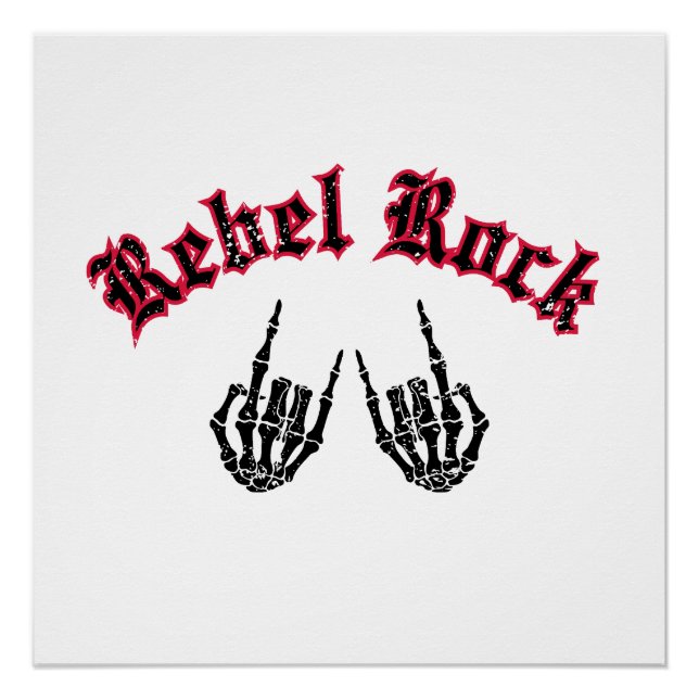 Pôster Rebel Rock (Frente)