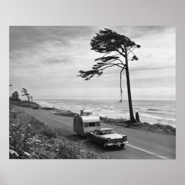 Pôster Reboque de puxamento de carro (Frente)