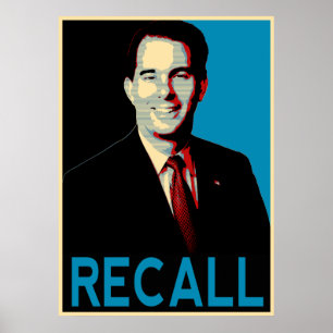 Poster Recall Governor Scott Walker