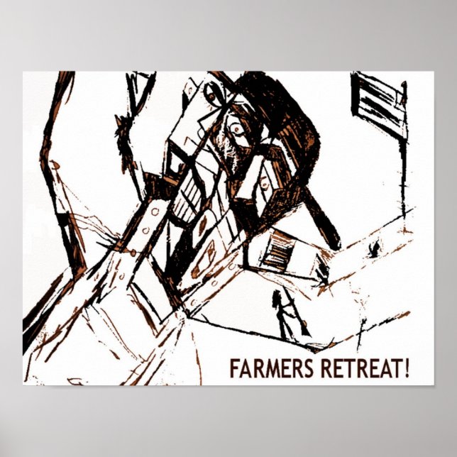 Pôster RECANTO DOS FARMERS branco (Frente)